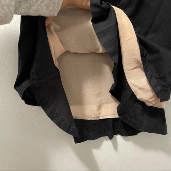 J. Crew Black Ruffle Sleeveless Tank Blouse Double Layer Flowy Chic - Picture 5 of 9